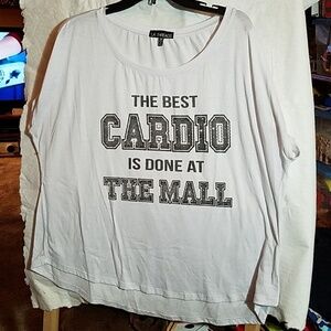 The Best Cardio is Done at The Mall 3xl White Tee